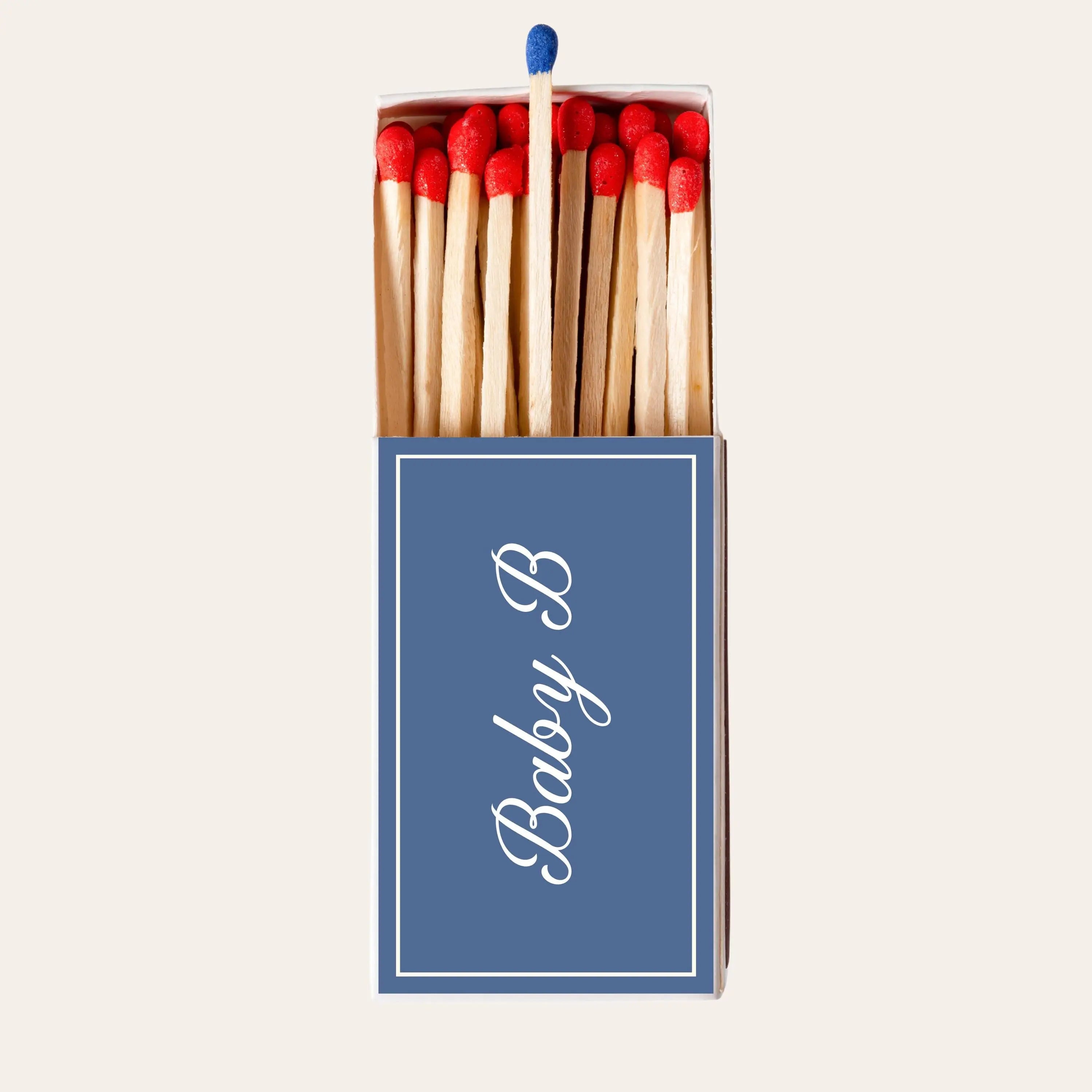 Custom Baby Shower Matchboxes – Personalized Baby & Gender Reveal Party Favors Twentynine Luxury