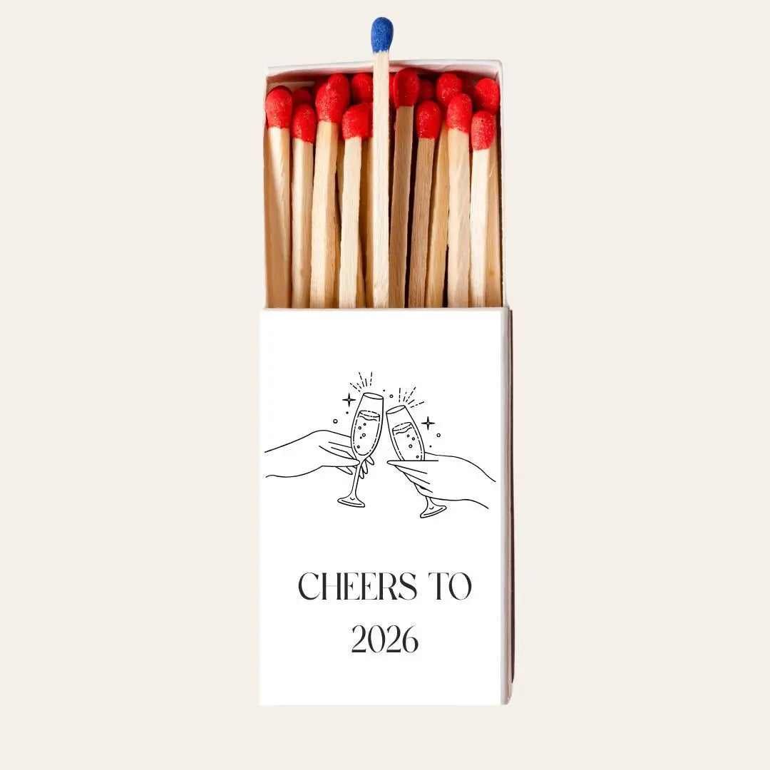 Cheers to 2026 Matchboxes – New Year’s Eve Party Favors & Decor Twentynine Luxury