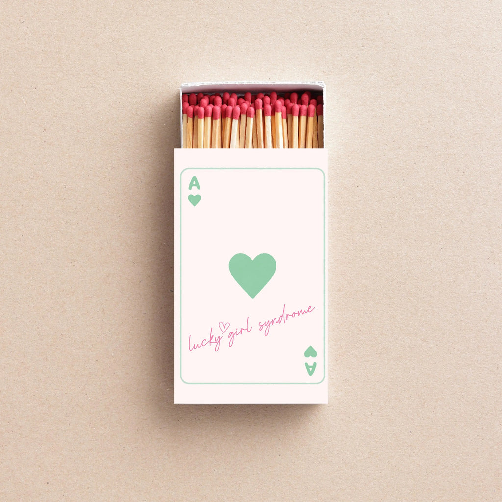 Lucky Girl Syndrome Matchboxes – Ace of Hearts Party & Wedding Favors Twentynine Luxury
