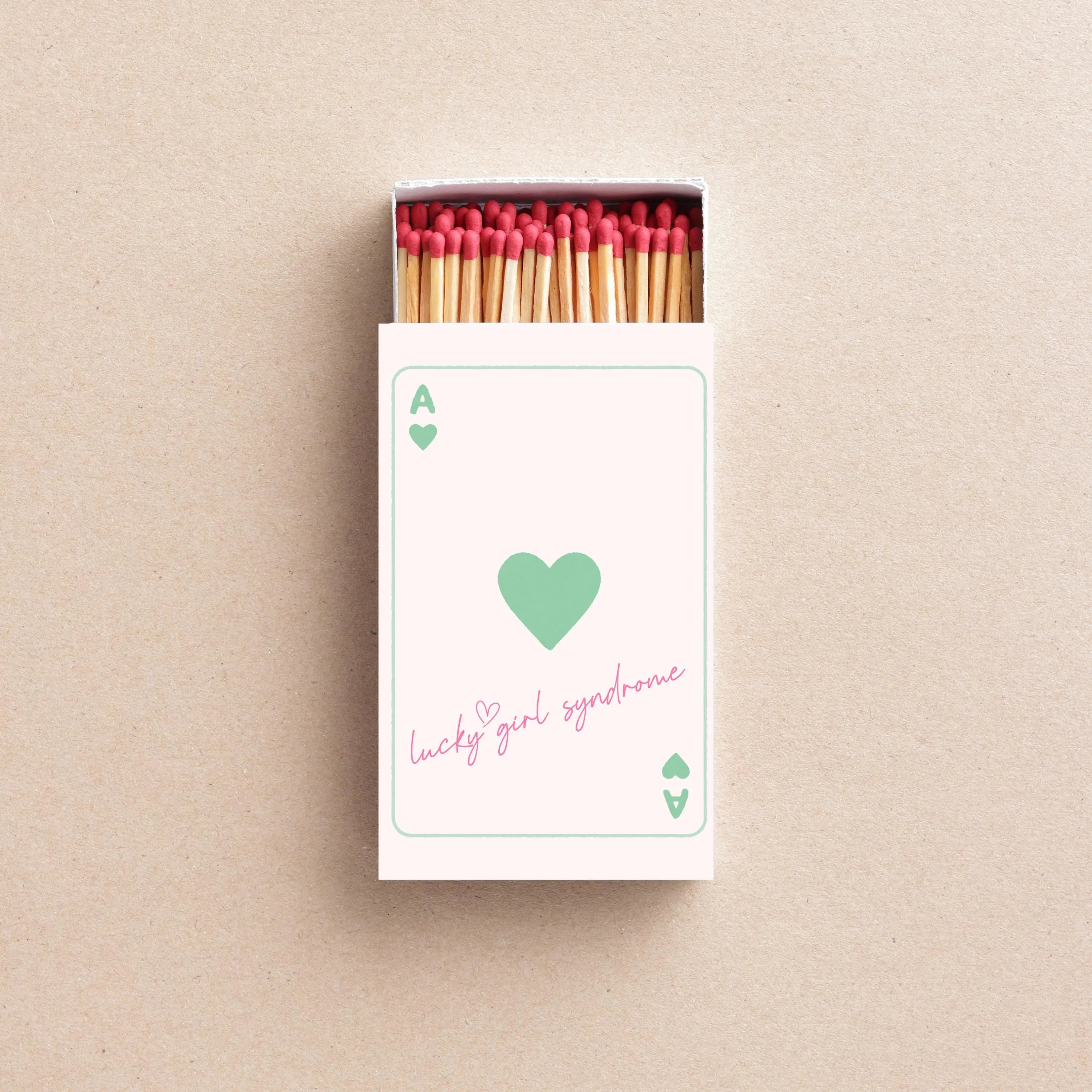 Lucky Girl Syndrome Matchboxes – Ace of Hearts Party & Wedding Favors Twentynine Luxury