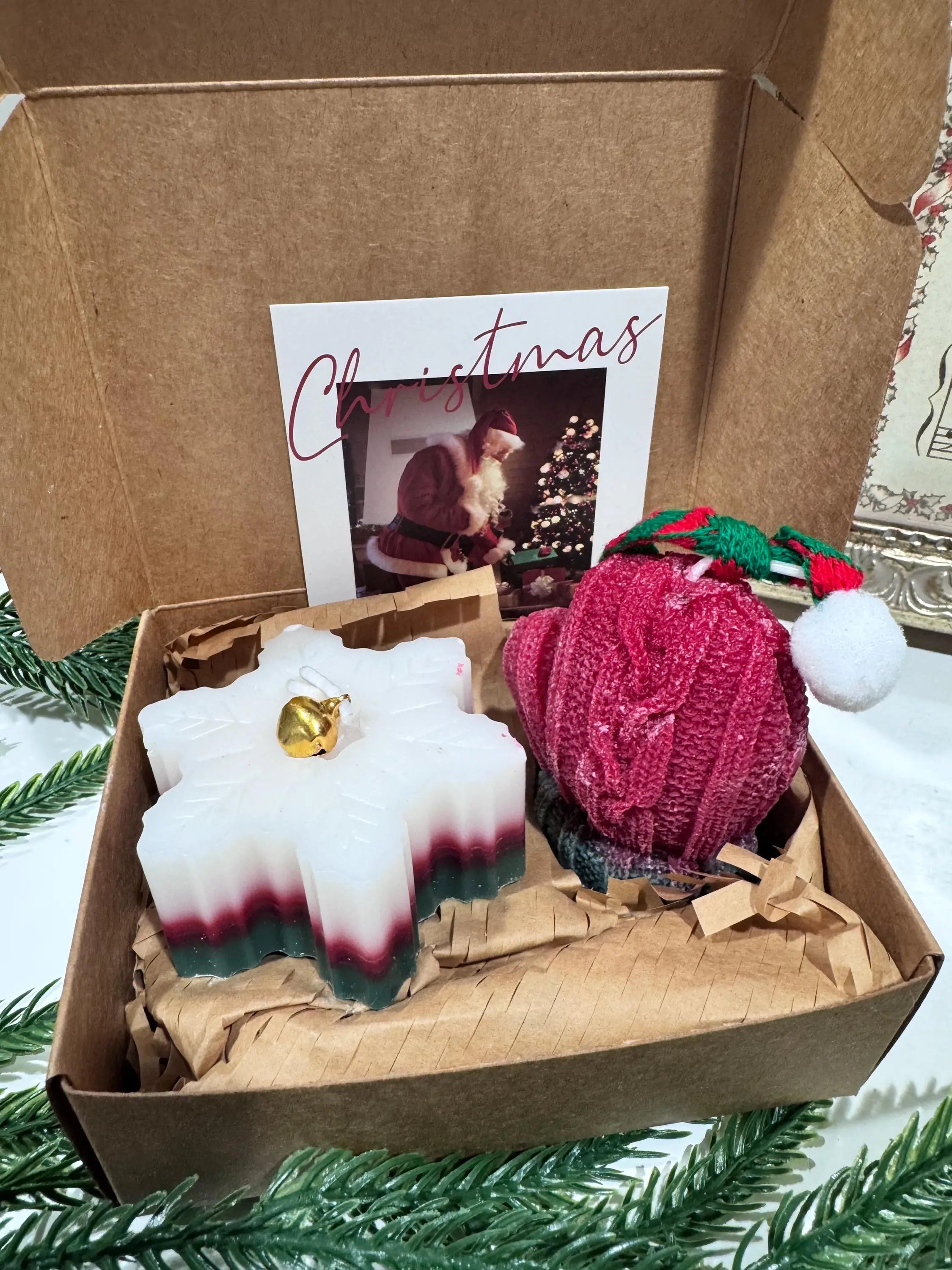 Mitten & Snowflake Candle Gift Set – Christmas Scented Candles & Holiday Gift Box Twentynine Luxury