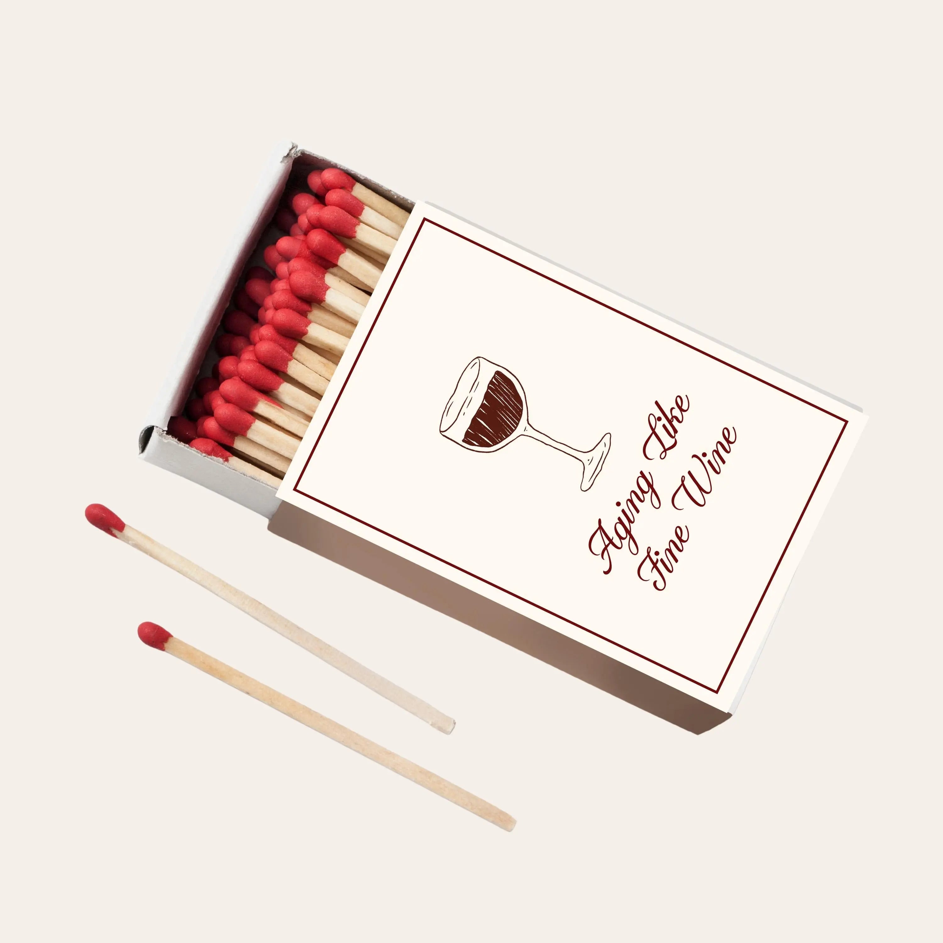 Aging Like Fine Wine Matchboxes Birthday Party Favors Wine Themed Birthday Custom Matchboxes Elegant Milestone Birthday Gifts Twentynine Luxury