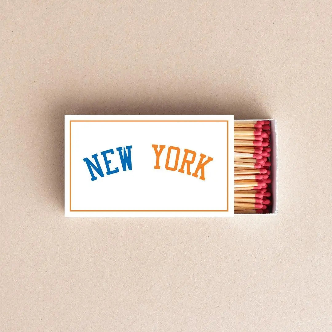 New York Matchboxes – Custom Orange & Blue Event Favors Twentynine Luxury