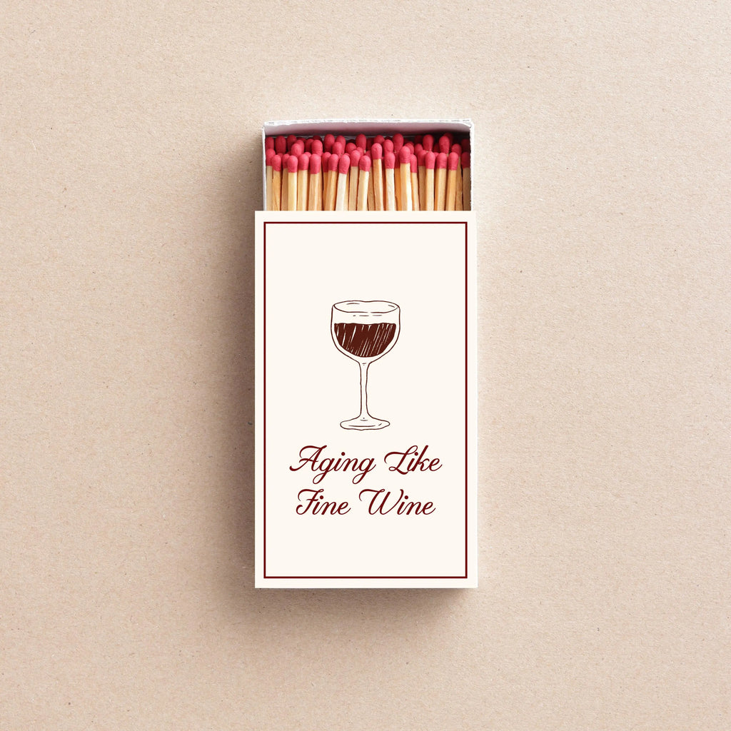Aging Like Fine Wine Matchboxes Birthday Party Favors Wine Themed Birthday Custom Matchboxes Elegant Milestone Birthday Gifts Twentynine Luxury