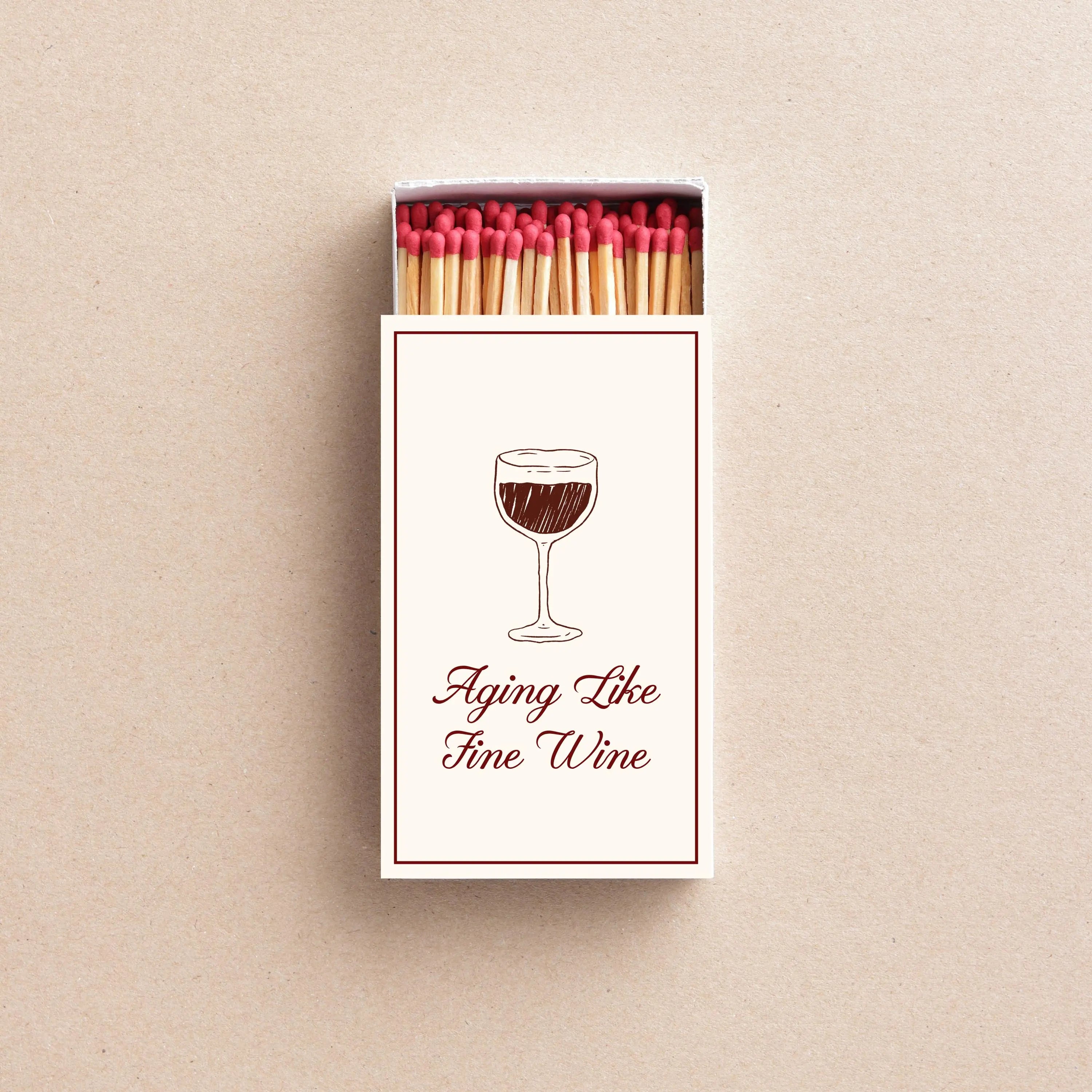 Aging Like Fine Wine Matchboxes Birthday Party Favors Wine Themed Birthday Custom Matchboxes Elegant Milestone Birthday Gifts Twentynine Luxury