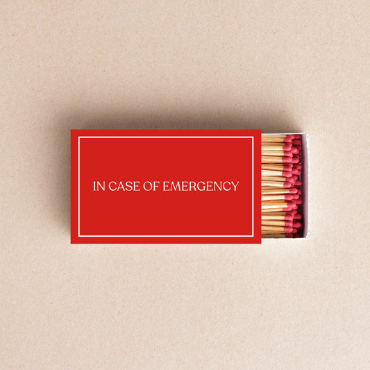 In Case of Emergency Matchboxes – Funny Bathroom Decor & Housewarming Gift Twentynine Luxury