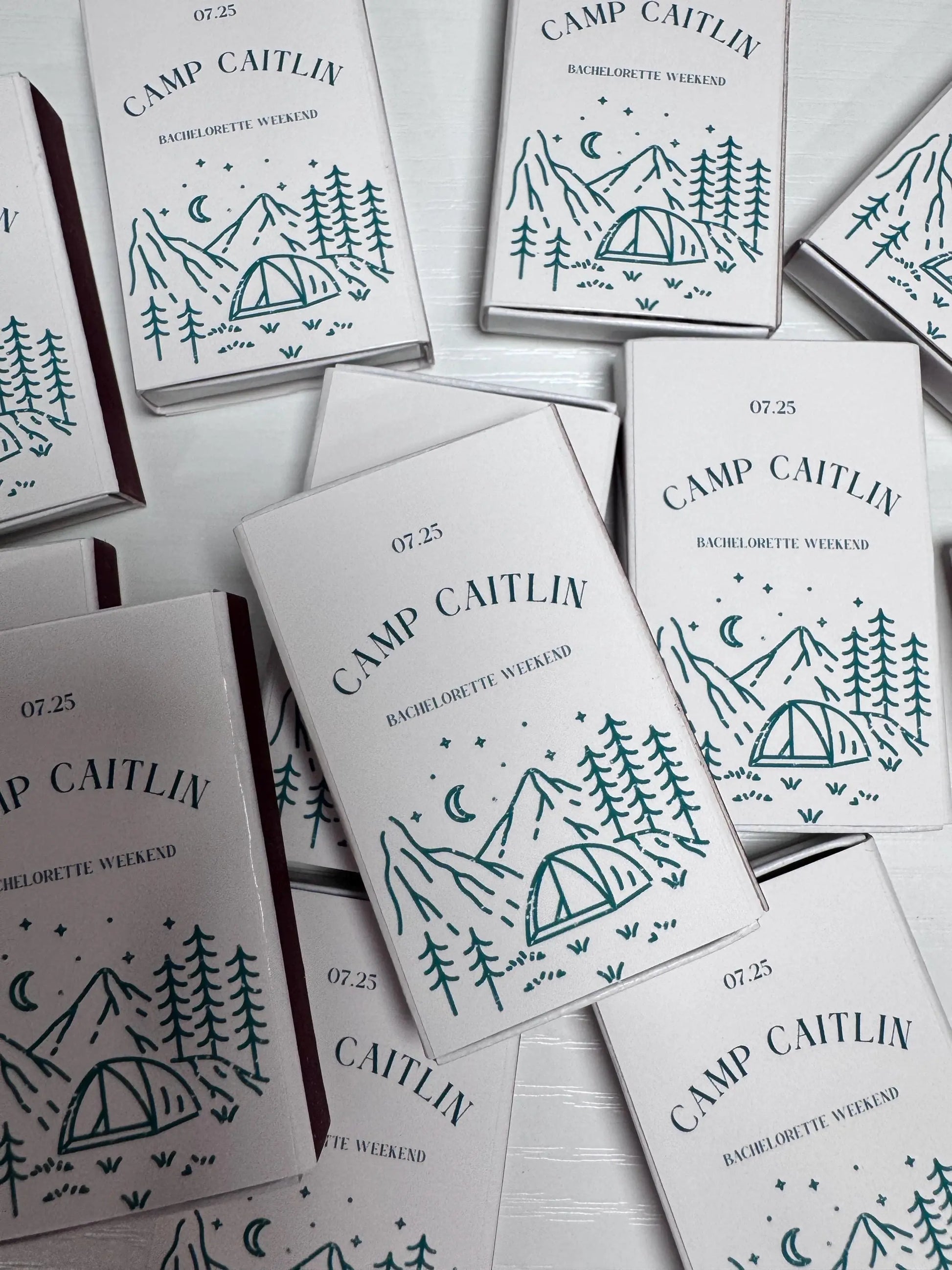 Camp Bachelorette Matchboxes – Custom Campfire Bachelorette Party Favors Twentynine Luxury